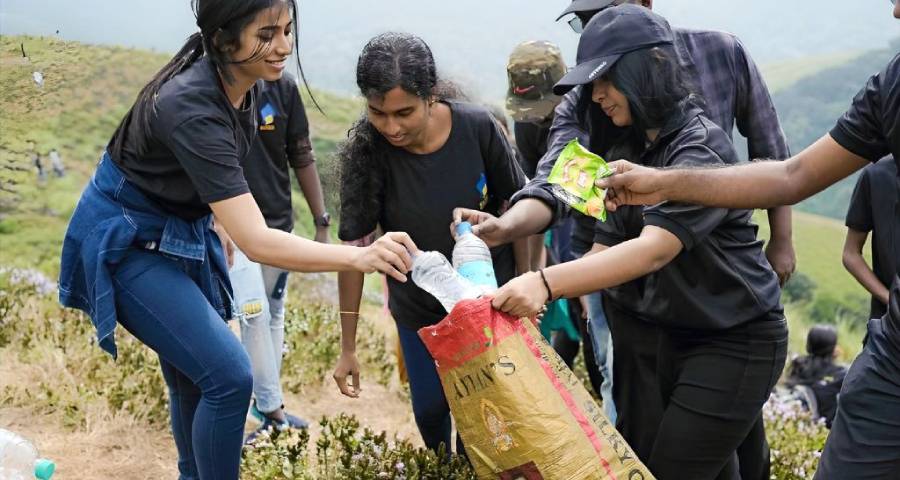 Young volunteers working on a community project showing social impact and leadership