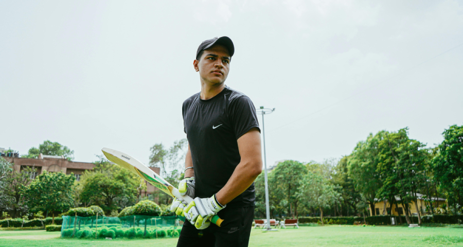 Indian cricket player celebrating victory — the kind of sustained athletic achievement that can strengthen an Ivy League application for Indian students from Gujarat